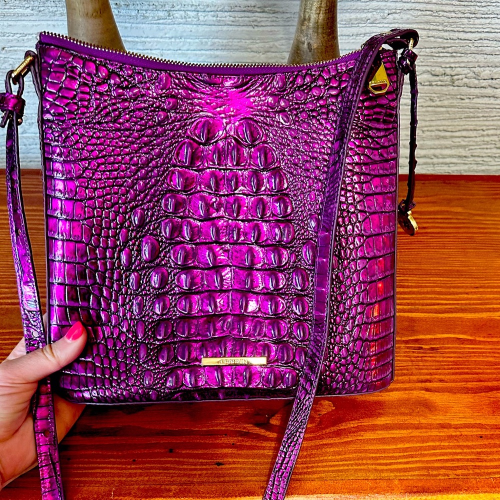 Brahmin Melbourne Katie Crossbody- Purple Potion